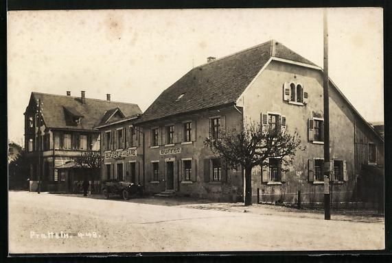 Cartoline postali: AK Pratteln, Gasthaus Buffet de la Gare – Usato da Berlin venduto da bartko-reher