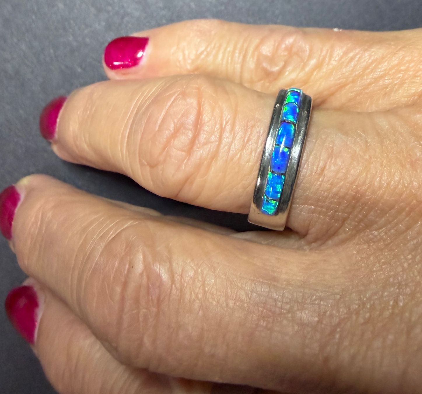 Bagues: Silber-Ring mit Opal Gr.57 – D'occasion à Eptingen par swi_9zxn 2