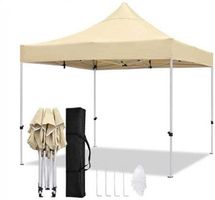 Faltpavillon 3x3 m Beige – Stabil, wetterfest