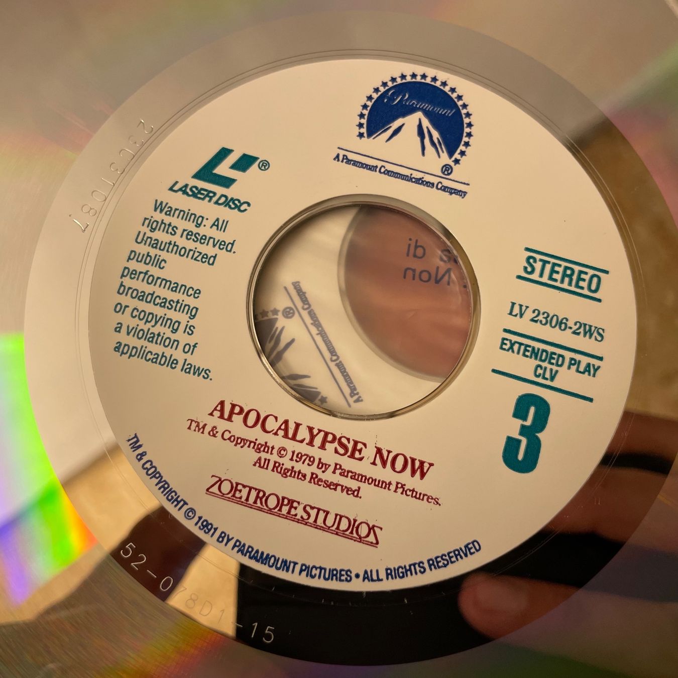 Tutti i DVDs: Apocalypse Now - LASER DISC - LD - Englisch Original – Usato da Stans venduto da Brode 4