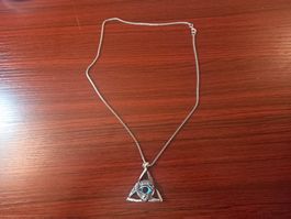 Halskette blaues Auge Teufels - Collier œil bleu du diable