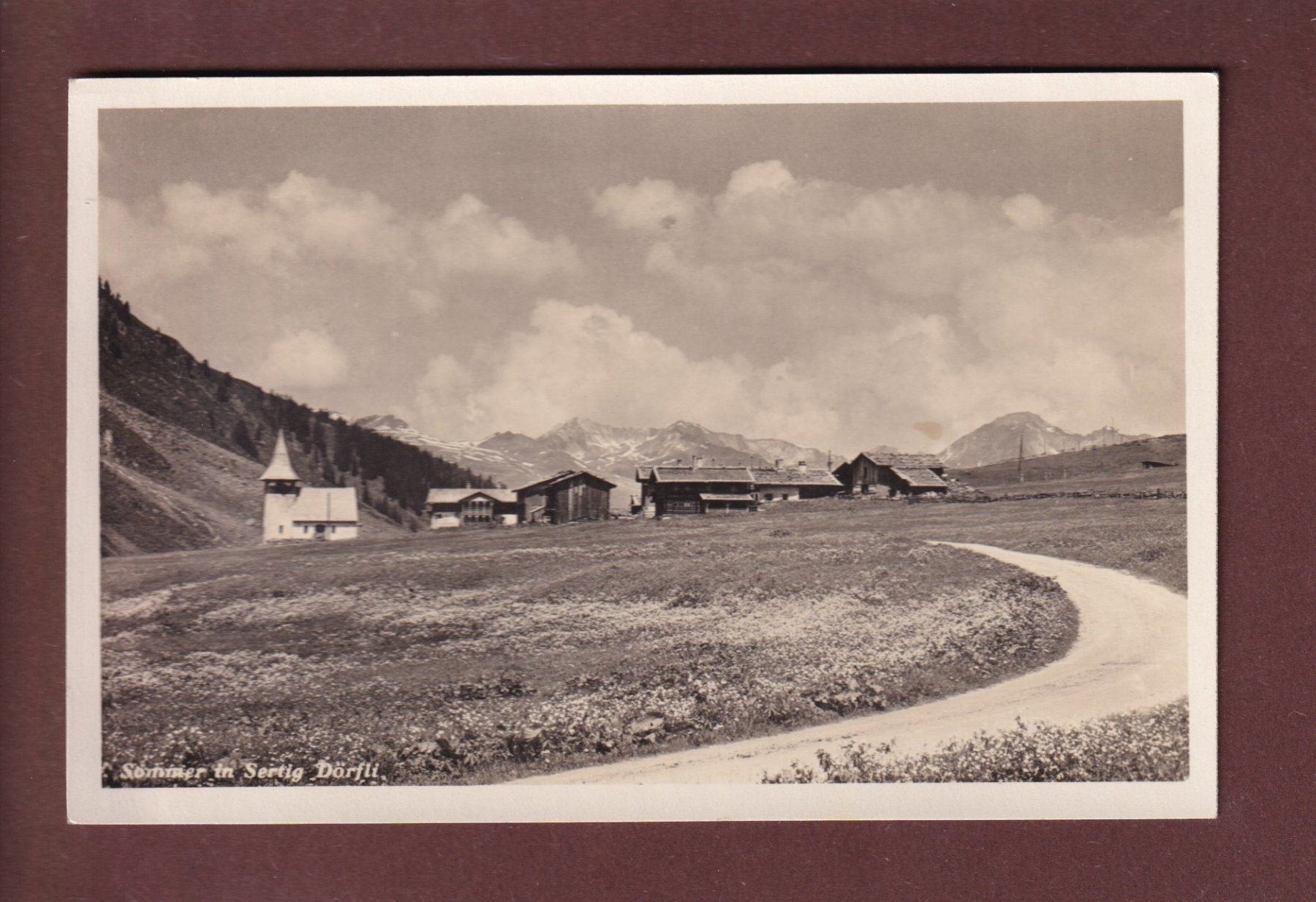 Ansichtskarten: DAVOS - Sertig-Dörfli - 1931 – Gebraucht aus Pully von nicecards