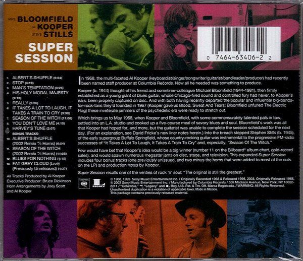 CDs: Mike Bloomfield, Al Kooper And Stephen Stills: Super Sess  b – D'occasion à Brittnau par Zibu 1