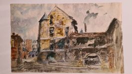 Herbert Meyer 1882-1960 Orig. Aqu. Paris