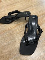 *NEU* ZARA Sandalen Schwarz mit Schleife, Grösse 36