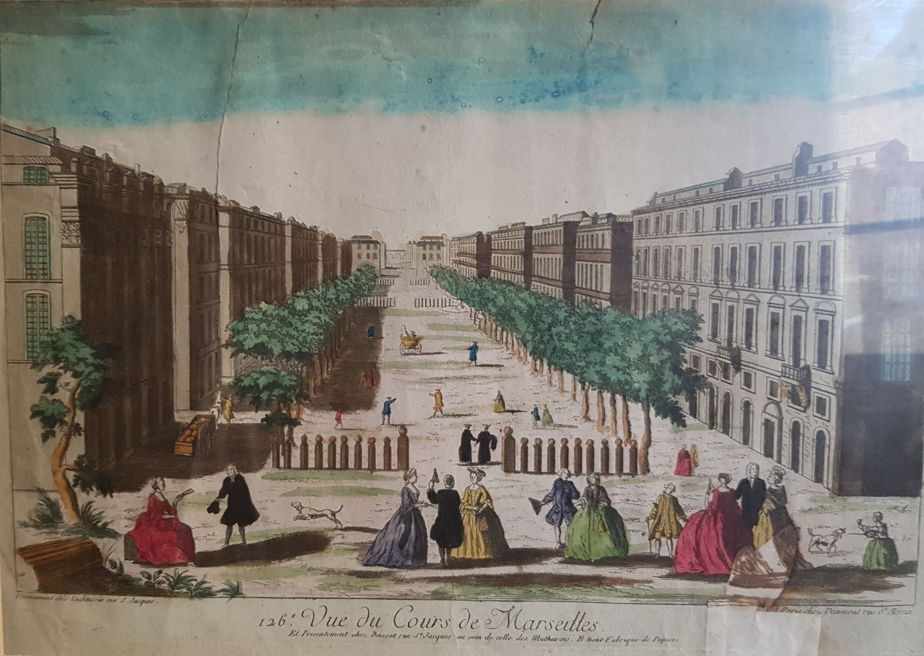 Dipinti: belle gravure couleur 18 è de Marseille – Usato da Lausanne venduto da leneko 1