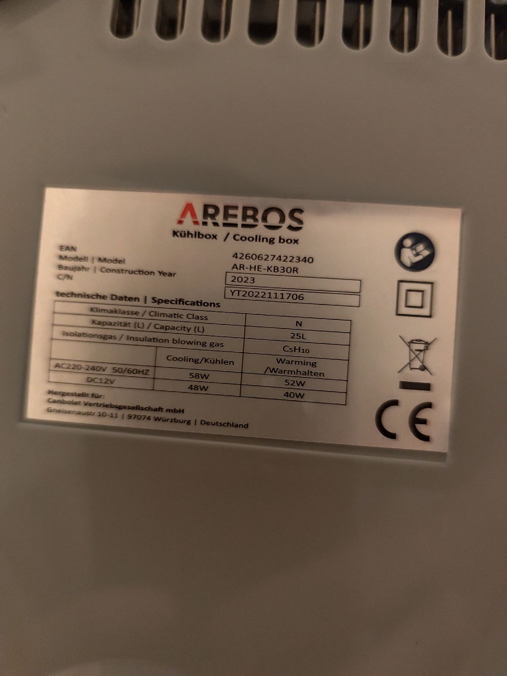 Kühlschränke & Kühlen: Arebos Kühltruhe 25L – Gebraucht aus Sissach von Akimbaro 3