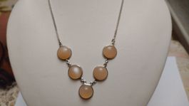 Sterling Silber Mondstein Halskette, Collier von Gems TV