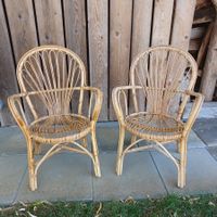 2 Rattanstühle, Vintage