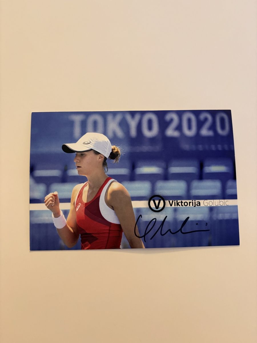 Autografi: Viktorija Golubic Original Autogramm – Usato da niederbipp venduto da LaHabana1