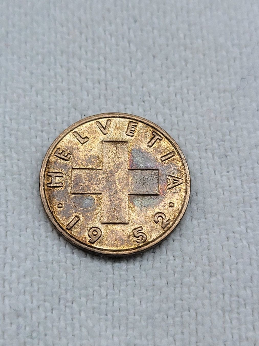 Alle Münzen: Pièce rare 1 centime suisse 1952 B – Gebraucht aus La Chaux-de-Fonds von reu_kx5l 1