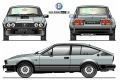 Blechschild-ALFA ROMEO ALFETTA GTV6 2,5