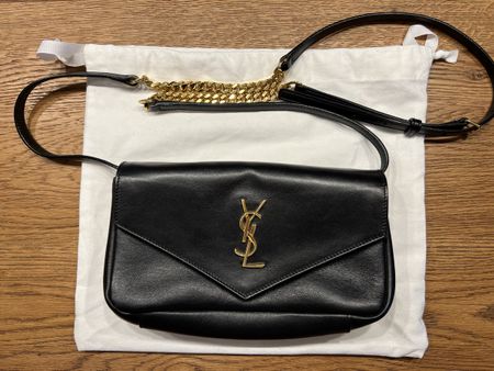 Saint Laurent Tasche, Schwarz, Gold Kette