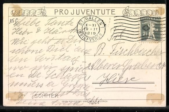 Cartoline postali: Ernst Kreidolf: Zwerge nehmen ein Bad in – Usato da Berlin venduto da bartko-reher 1