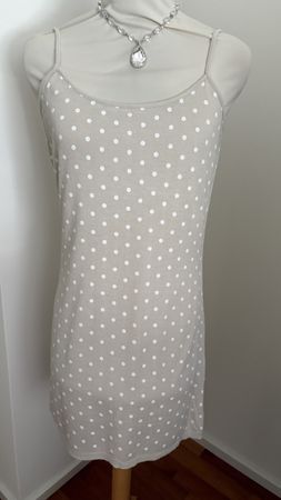 Beige nude Sommer Tunika mini Kleid M 36 38