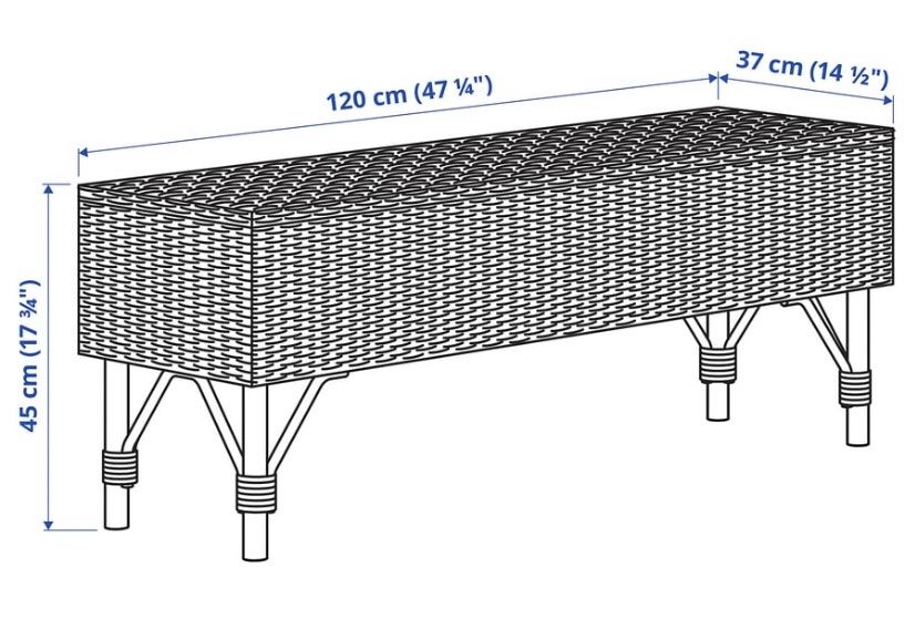 Panchine: IKEA TOLKNING Bank Rattan – Usato da Obfelden venduto da montes50 5