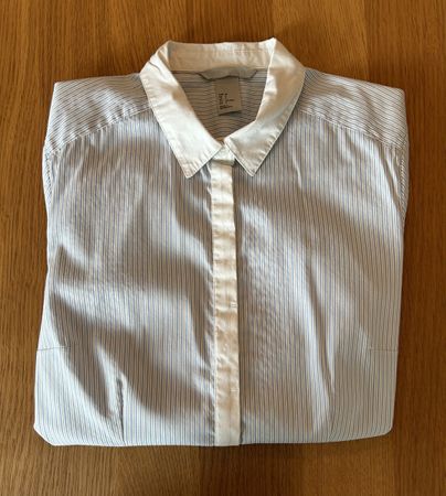 H&M Damen Hemdbluse gestreift Gr. 36