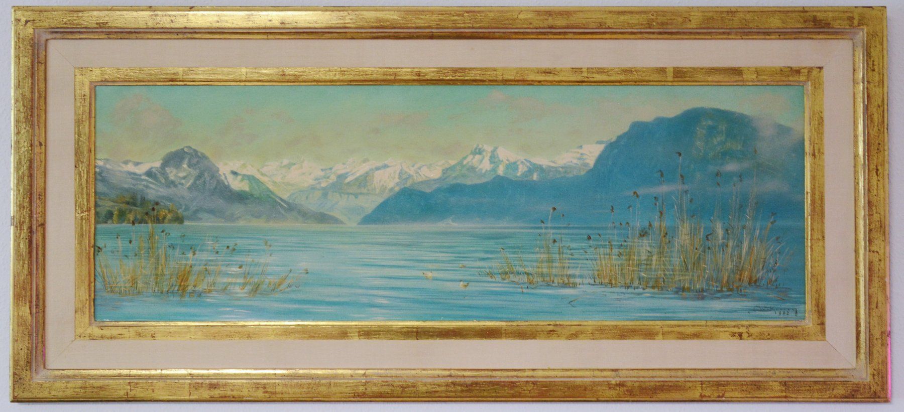 Dipinti: Ölgemälde Vierwaldstättersee - Walter Küng 1972 – Usato da Luzern venduto da -gwunderchischtli-