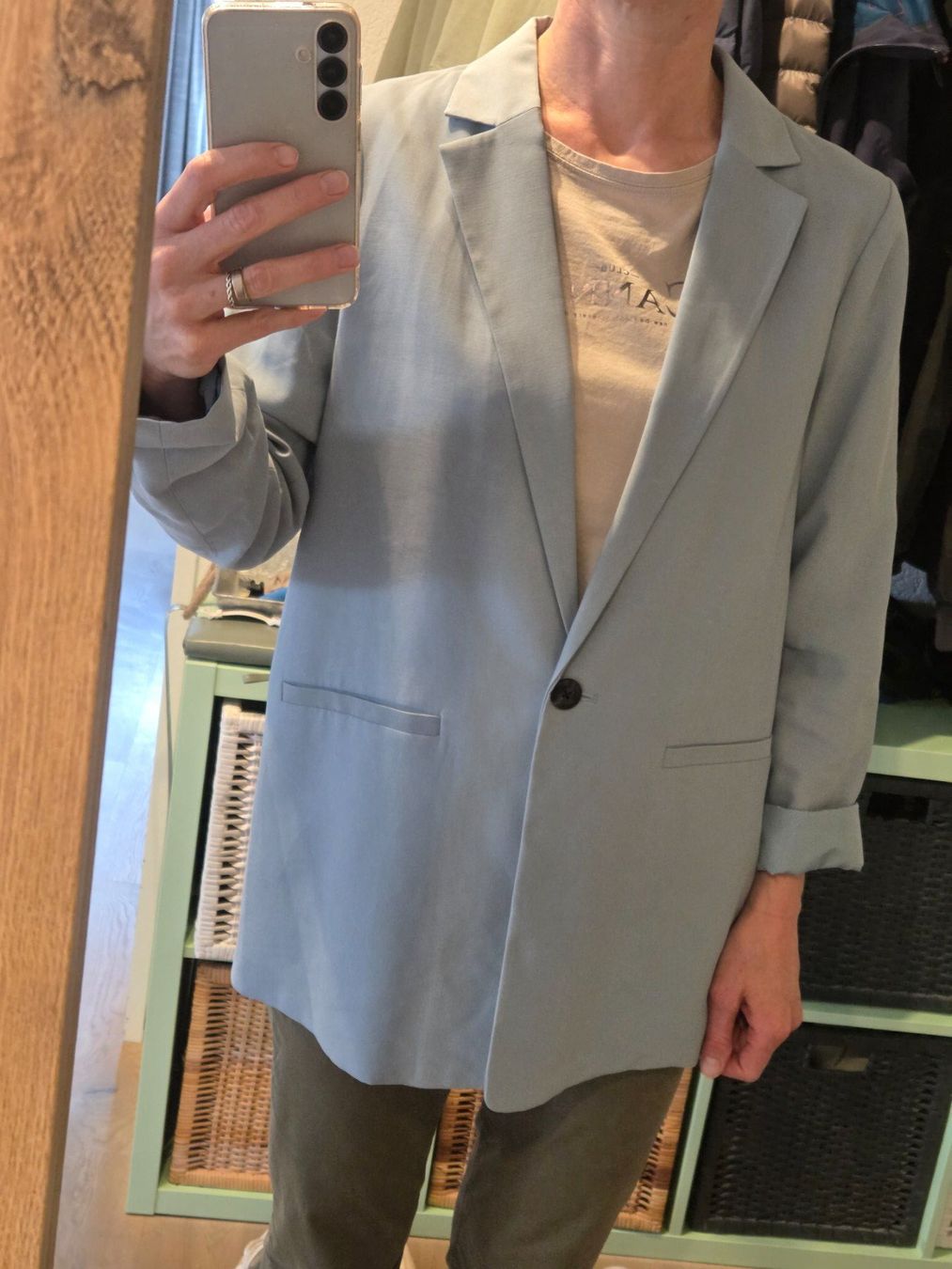 Jacken: Blazer hellblau – Gebraucht aus Nürensdorf von Aw18 4