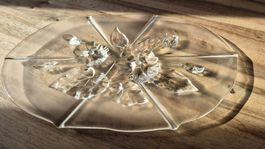 Tortenplatte, Walther Glas, Blumendesign, vintage