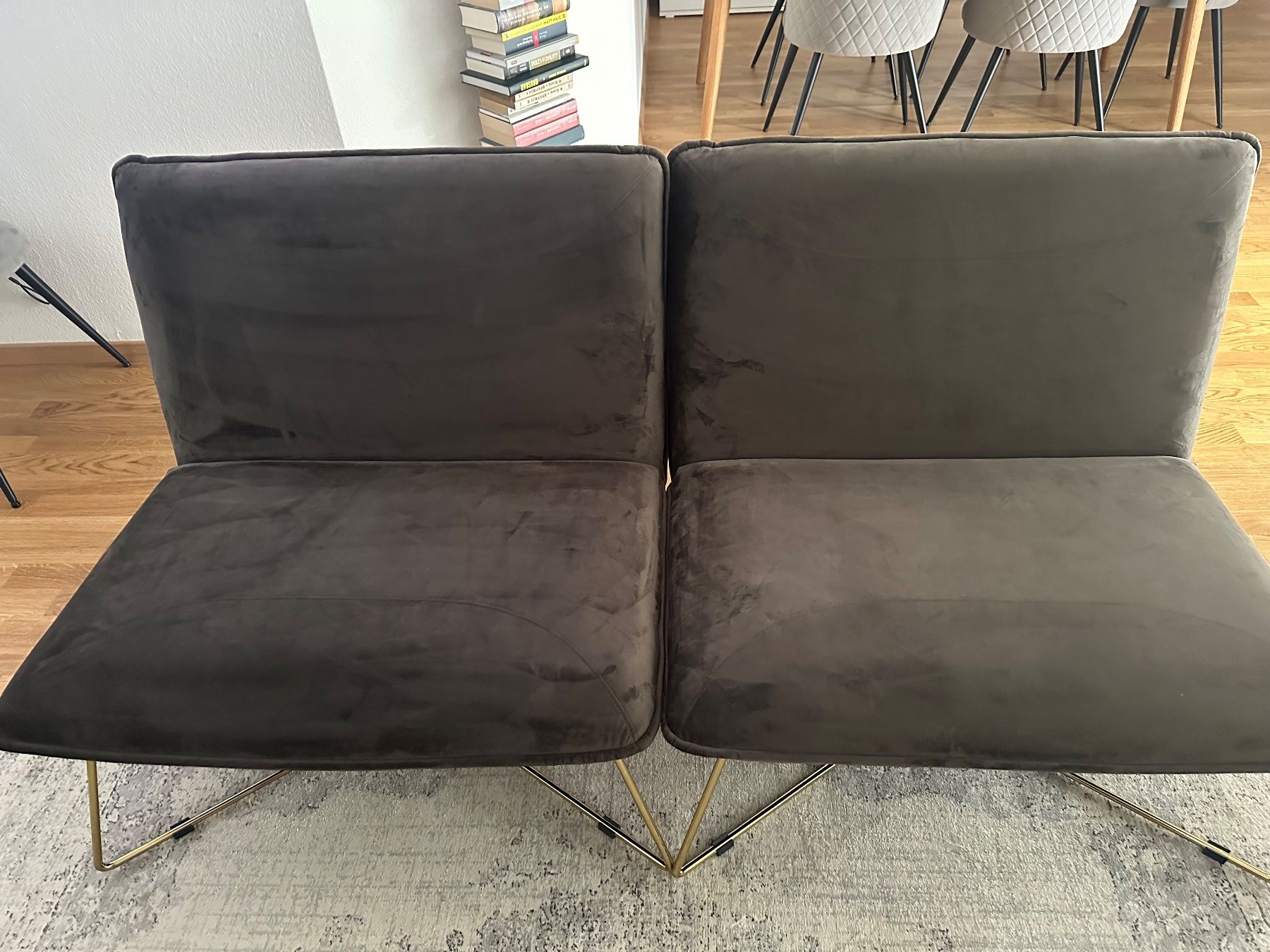 Poltrone: Livetastic SESSEL in Samt Braun 2 Stücke – Usato da Zürich venduto da boma.dr 2