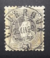 Stehende Helvetia SBK 69A KW 80.- Vollstempel COURROUX