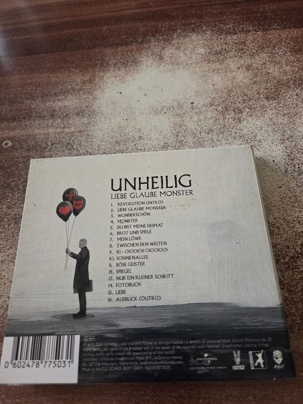 CD: Unheilig - Liebe Glaube Monster – Usato da Wattenwil venduto da Mage66 1