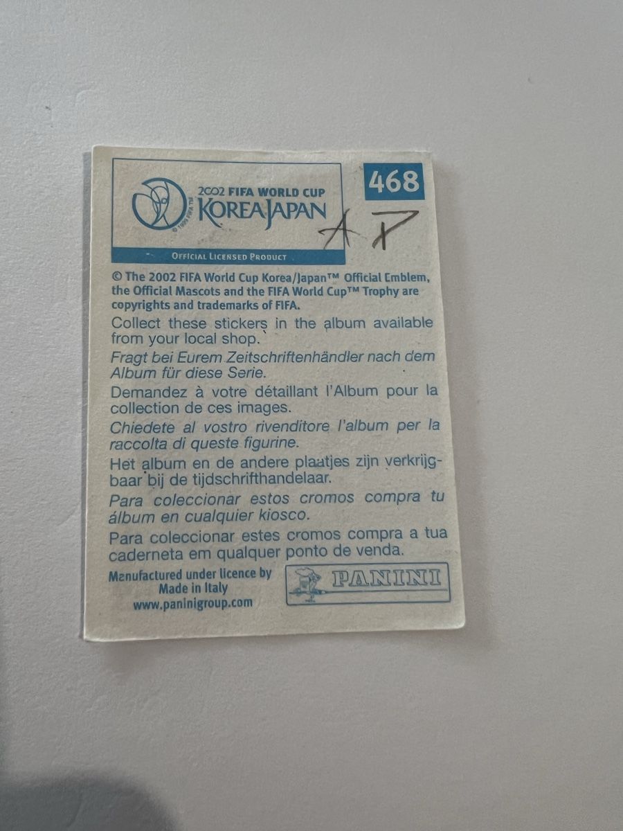 Panini Carte collezionabili: Panini WM 2002 Bild – Usato da Willisau venduto da Neiro77 1