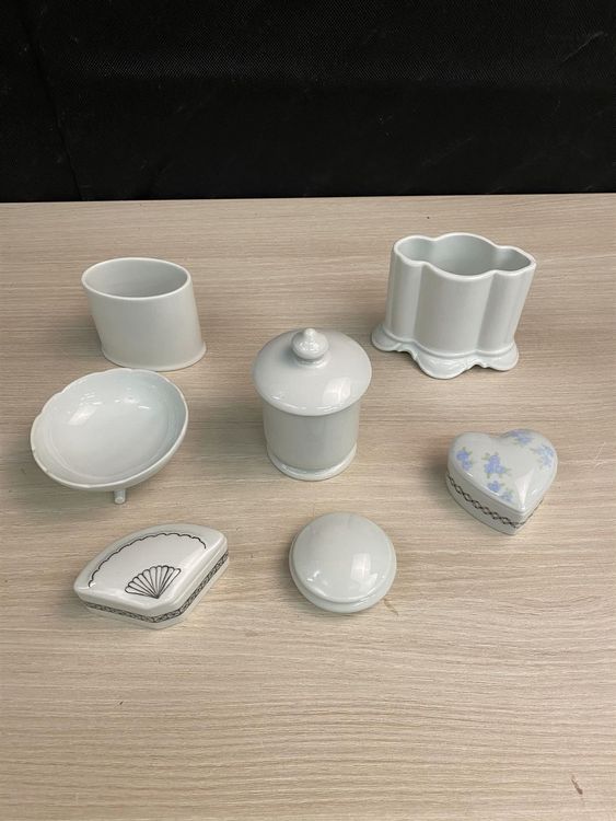 12 Stück Porzellan Mischpaletten Weiß - Keramik Farbpalette Für Aquarell & Acryl | Künstlerbedarf