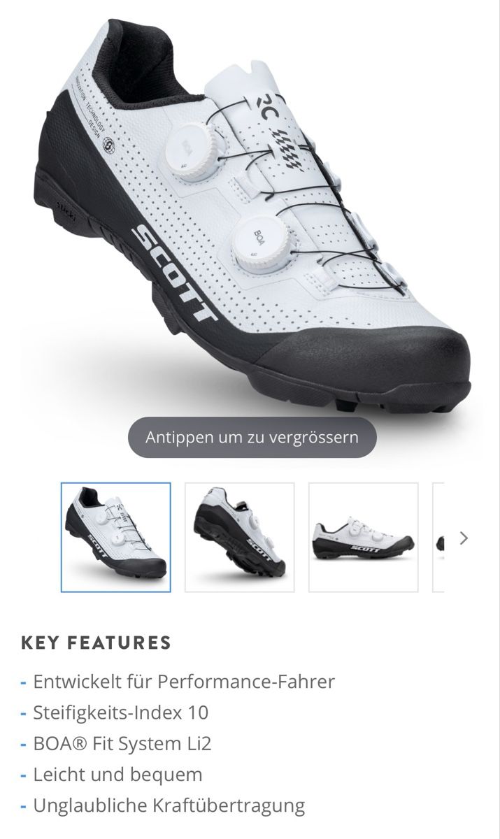 Scott Scarpe da uomo: Scott RC Bikeschuh Gr. 44 – Usato da Balsthal venduto da Thaler1 5
