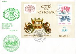 VATIKAN ESPOSIZIONE MONDIALE DI FILATELIA AUSGABETAG - VA129