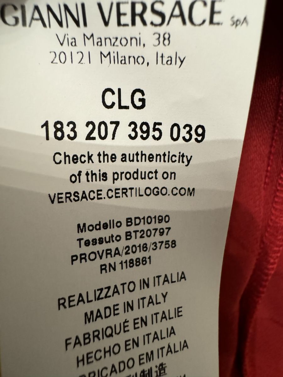 Versace Camicette: Versus Versace Damenbluse rot Grösse 42 – Nuovo e nell'imballaggio originale da Zell  ZH venduto da maria0100 5