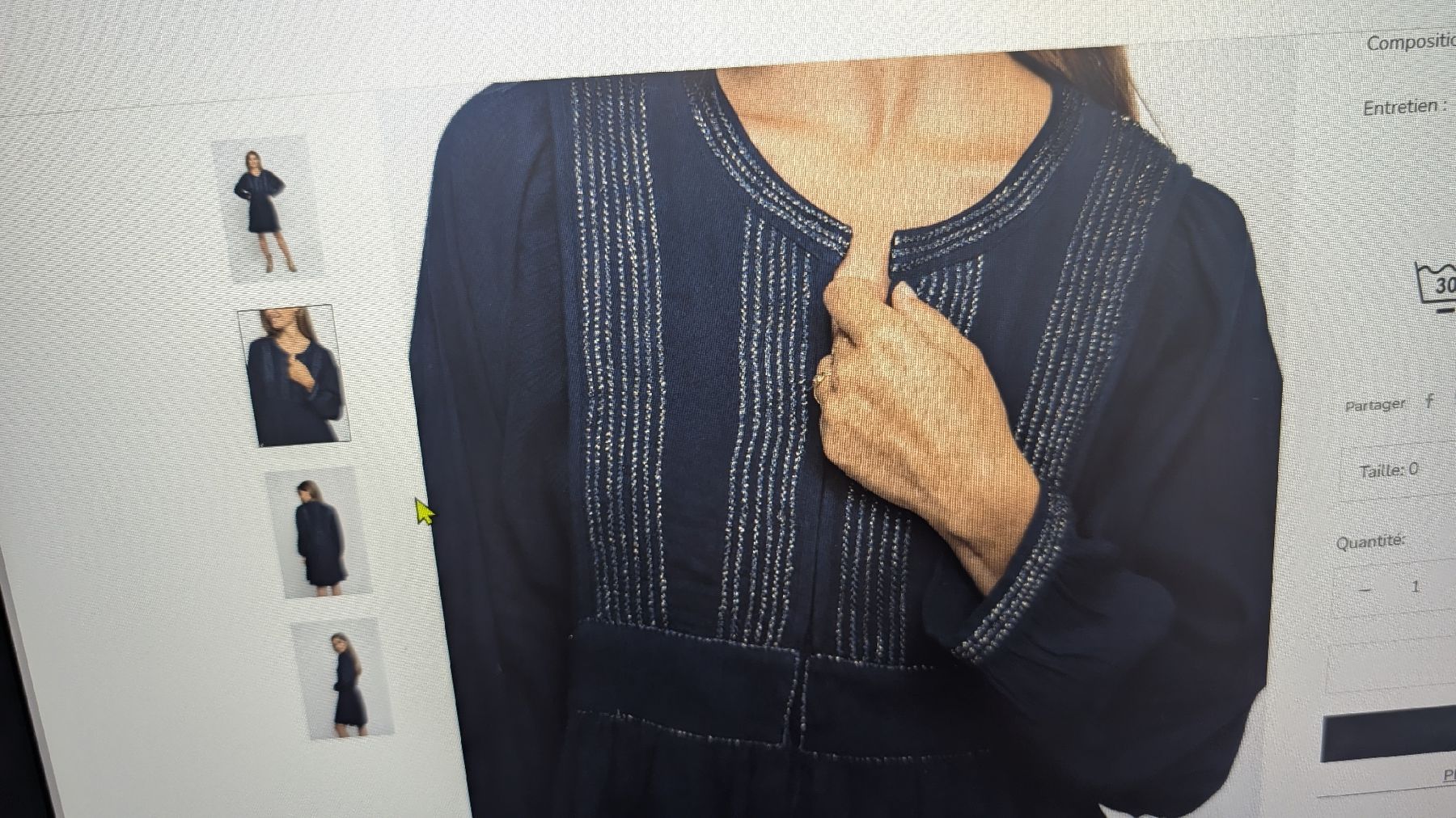 Kleider: Robe bleue et fil or – Neu und originalverpackt aus Bernex von Natalys 2