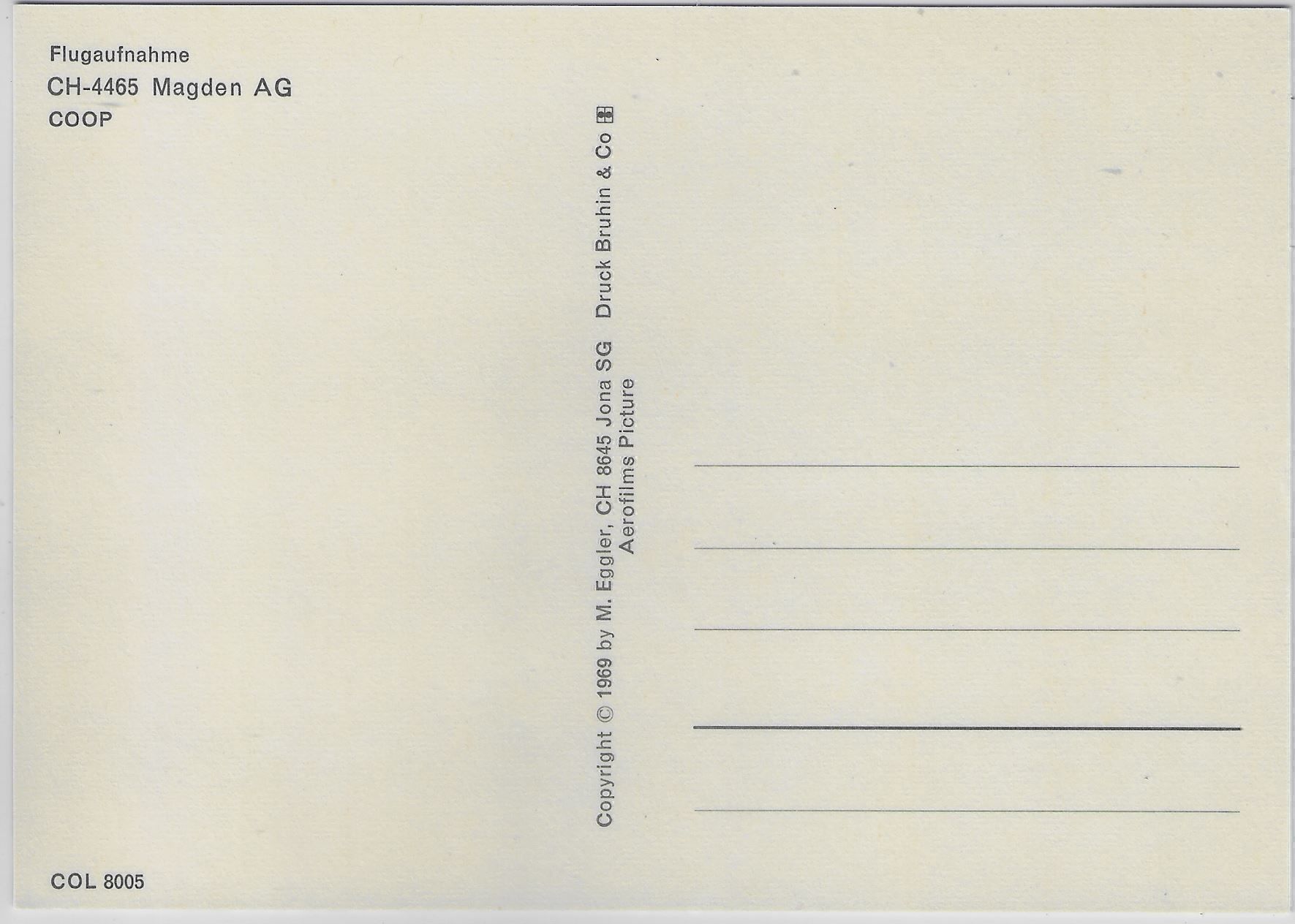 Cartoline postali: Flugaufnahme Magden AG – Antico da Ettingen venduto da Kartenplanet 1