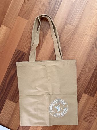 Louis Vuitton City Guide Stofftasche beigefarben neu