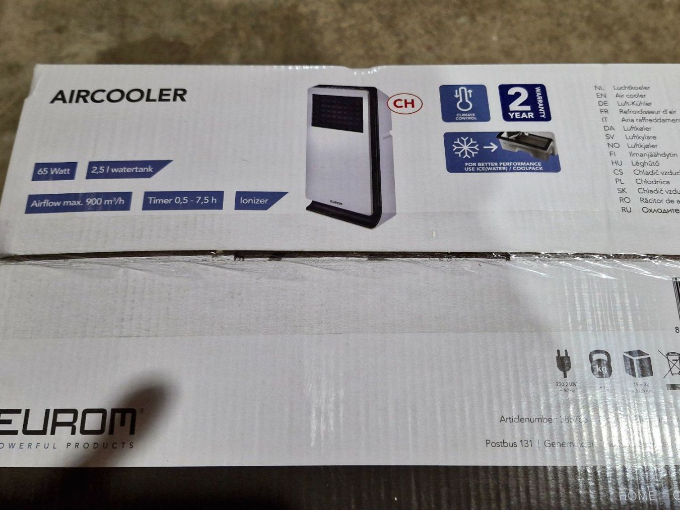 Klimageräte: Eurom Luftkühler – Neu und originalverpackt aus Dorf von Zur-Lingg 3
