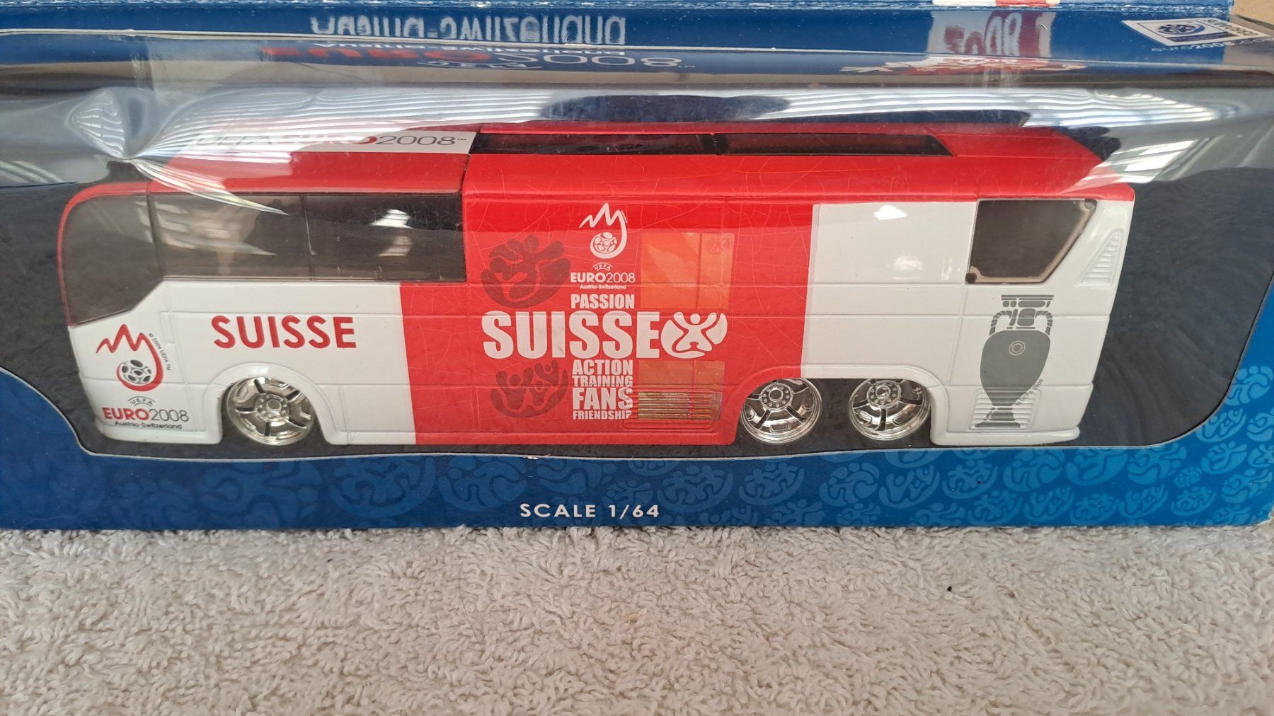 Modellini d'auto: M & S UEFA Eurobus 2008 1:64 / 18 – Nuovo (secondo la descrizione) da Winterthur venduto da Riebeli333