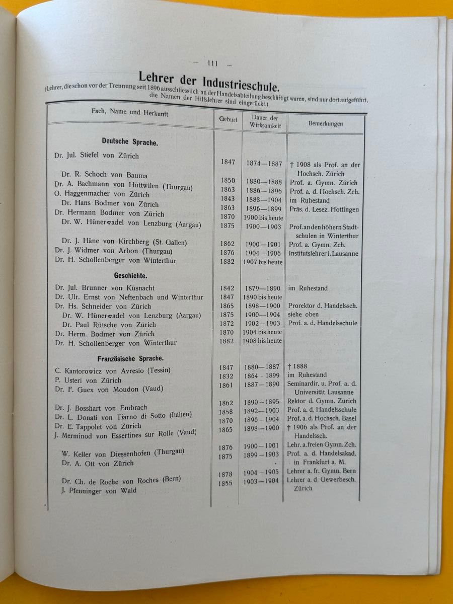 Libri: Geschichte der Kantonsschule Zürich 1883 - 1908 – Usato da Adliswil venduto da buch_und_kunst 6