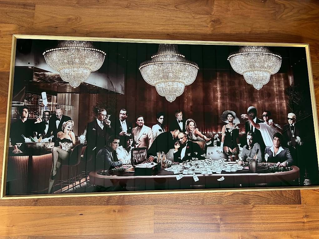 Poster & Bilder: Wunderschönes Glasbild von Mutoni mit Glitzereffekt – Gebraucht aus Wallenbuch von Muemmu