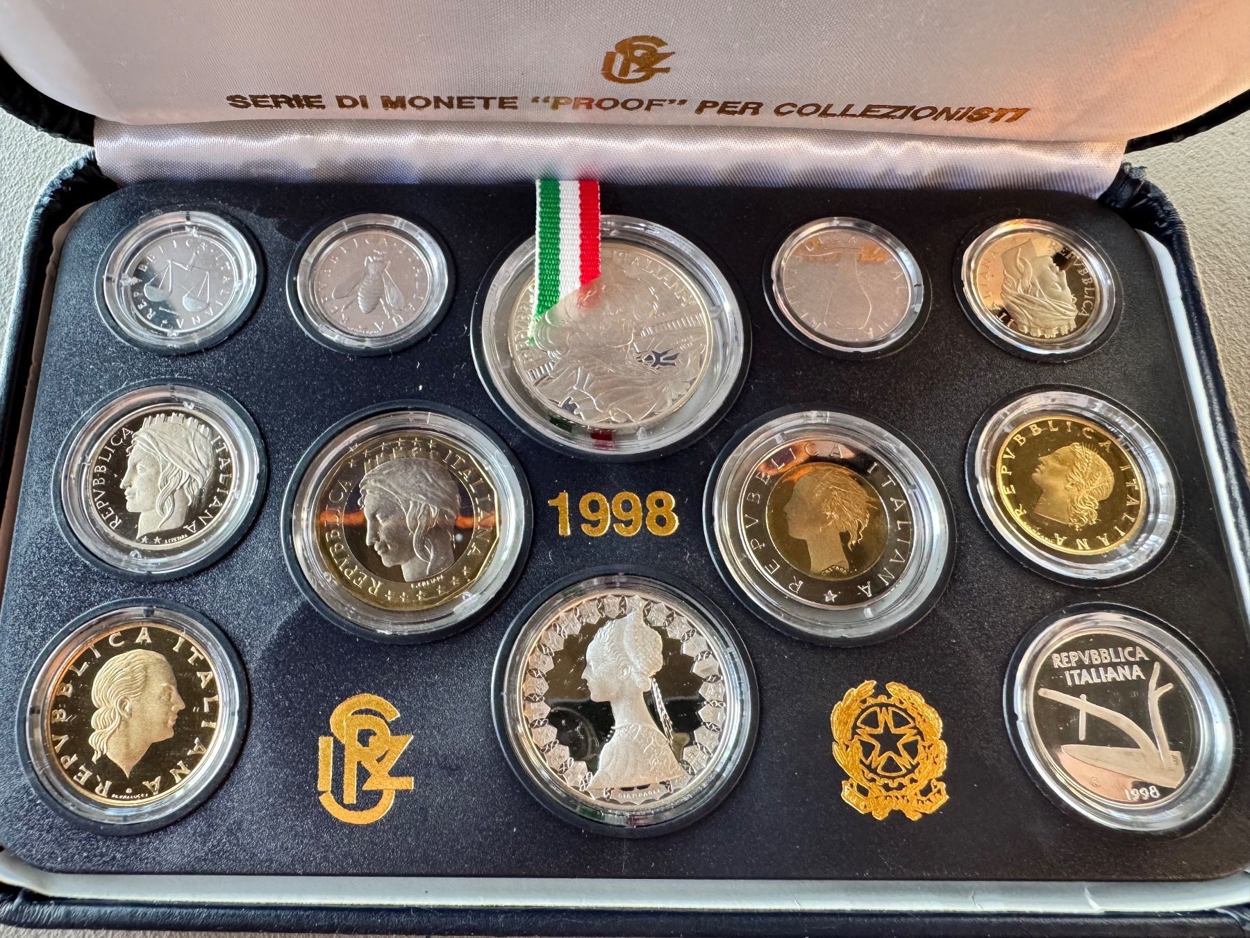 Tutti le monete: Italien Münzsatz 1998 - Proof – Nuovo (secondo la descrizione) da Meilen venduto da coins4sale 4
