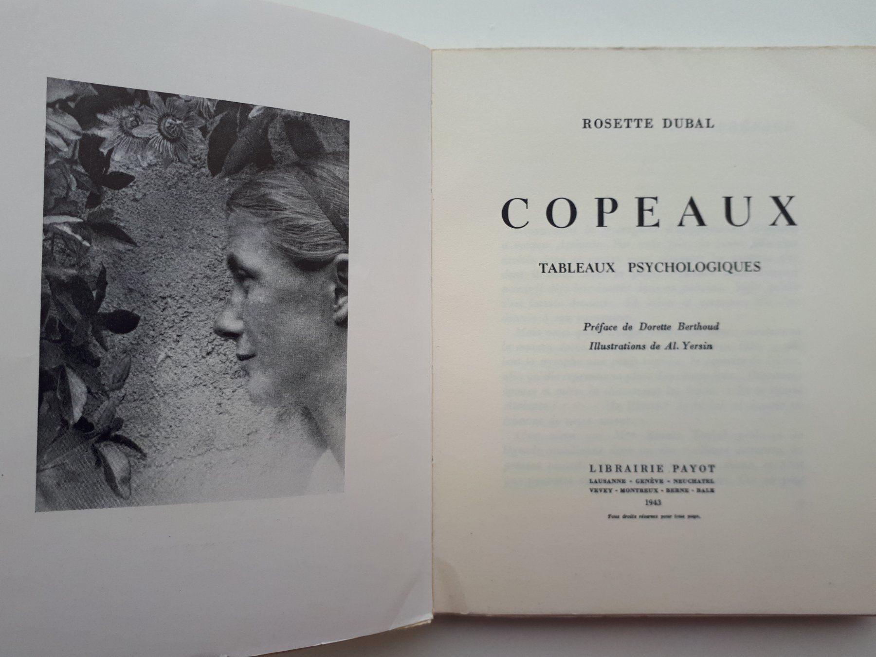 Bücher: Copeaux par Rosette Dubal – Gebraucht aus Lausanne von LasloH 1