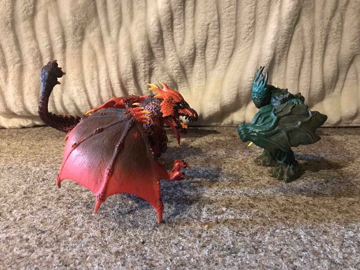 Schleich Statuette: Eldrador Feuerdrache und Dschungelherrscher – Usato da Hemmental venduto da dwa_5ghn 2