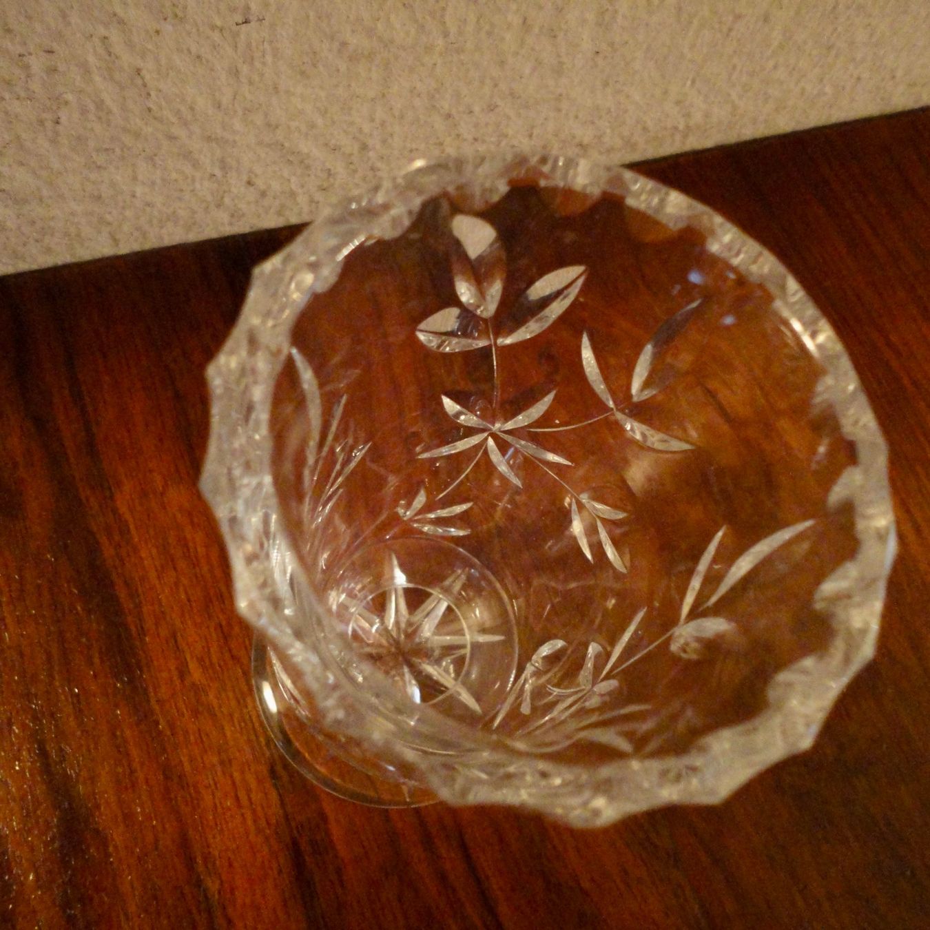 Vasi & Recipienti: Kristall-Vase mit floralem Muster. – Usato da Wädenswil venduto da FILI10 3