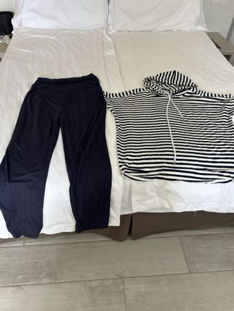 Umstandsmode Set New Collection gestreift dunkelblau