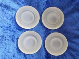 4 Milchglas Teelicht Halter