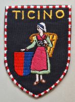 29/ Ticino TI Badge Wappen Aufnäher St.Gallen Stickerei