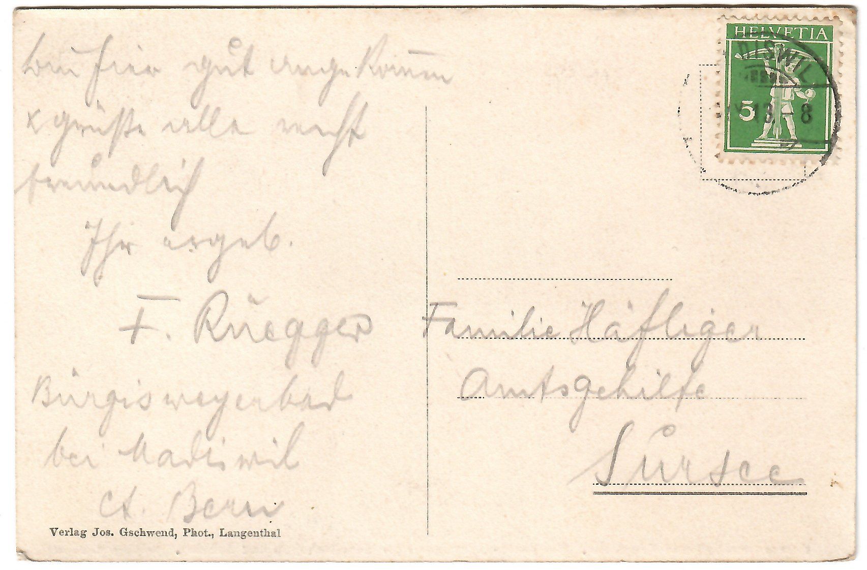 Cartes postales: Ansichtskarte  Bürgisweyerbad – D'occasion à Kerns par etma3 1