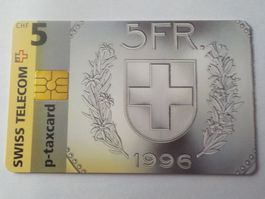Taxcard, swiss Telecom, CHF 5