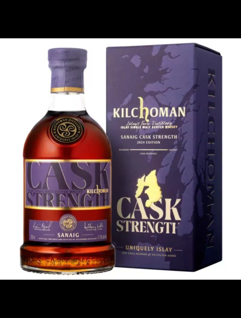 Kilchoman Bevande alcoliche: Kilchoman Sanaig cask strength – Nuovo e nell'imballaggio originale da Le Locle venduto da drinkshop