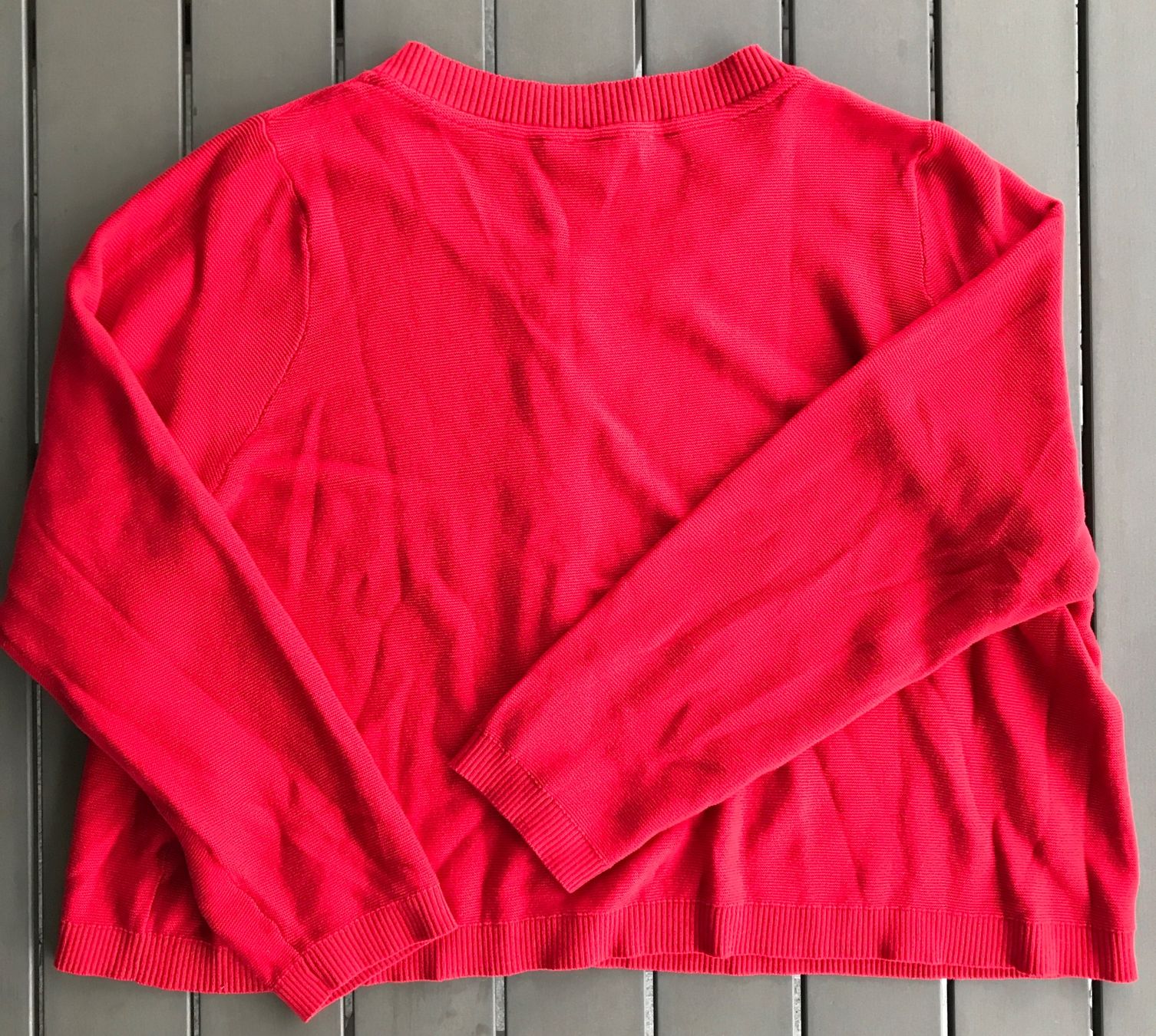 Ulla Popken Giacche: Ulla Popken Strickjacke, rot, Gr. 54/56 – Usato da Ebnat-Kappel venduto da Molton 1